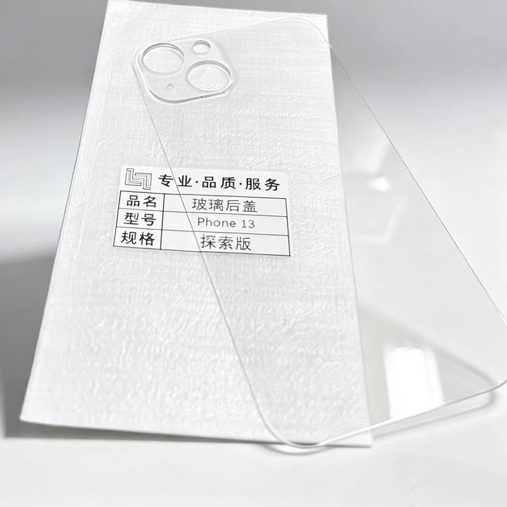 OEM Big Hole Transparent Back Glass Replacement For iPhone 11 Pro Max X XS Max XR 12 Mini 13 14 Battery Door Cover Panel Repair image 4