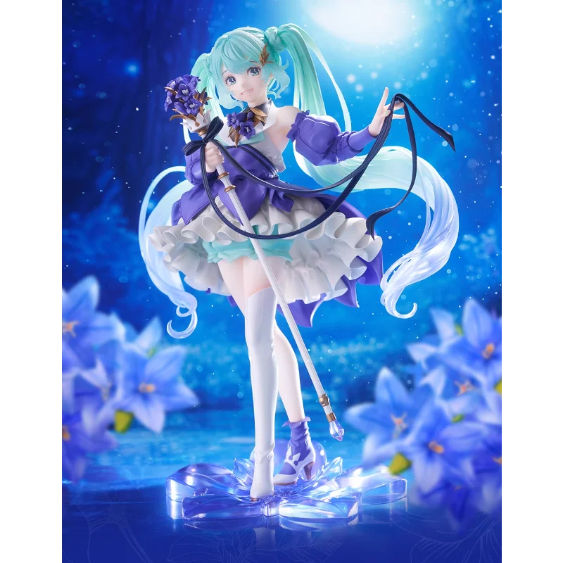 In Stock Original TAITO Hatsune Miku Birthday2024 ดอกไม้อะนิเมะคอลเลกชันตุ๊กตาเครื่องประดับของขวัญวันเกิดของเล่นของขวัญ