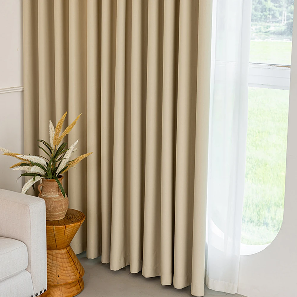 Tenda oscurante moderna e minimalista in ciniglia spessa, parasole con riduzione del rumore isolante con motivo a onde, lavorazione dell'anello di ferro