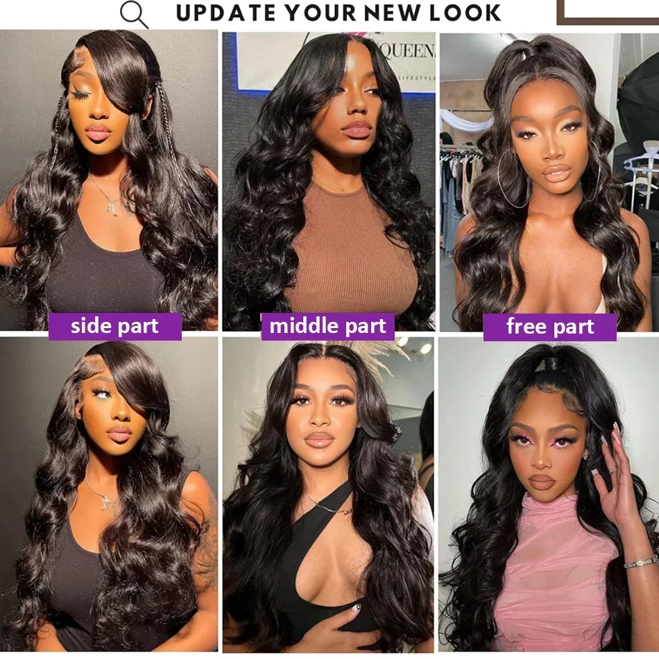 360 Body Wave Lace Front Human Hair Wig 30 36 Inch Brazilian Remy Hair Loose Water Wavy 13x4 13x6 Lace Frontal Wigs For Women