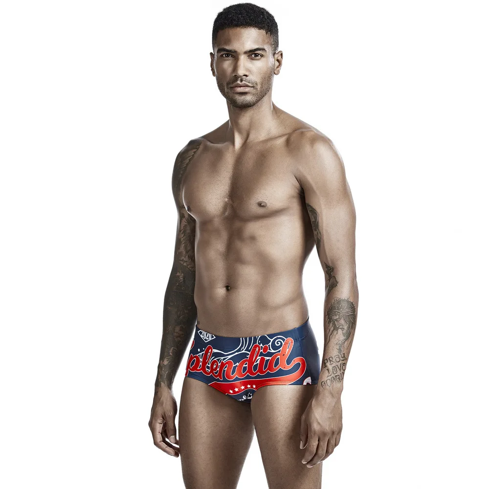 New trendy brand men's swimming trunks brand export men's swimming trunks, men's swimming trunks flat angle 00803
