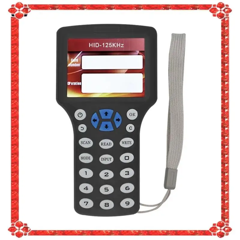 

24-часовая доставка, 10-частотный RFID NFC, считыватель смарт-карт, писатель, Дубликатор + 5XUID-карт, 125 К, 13,56 МГц, RFID-копир, репликатор ключей