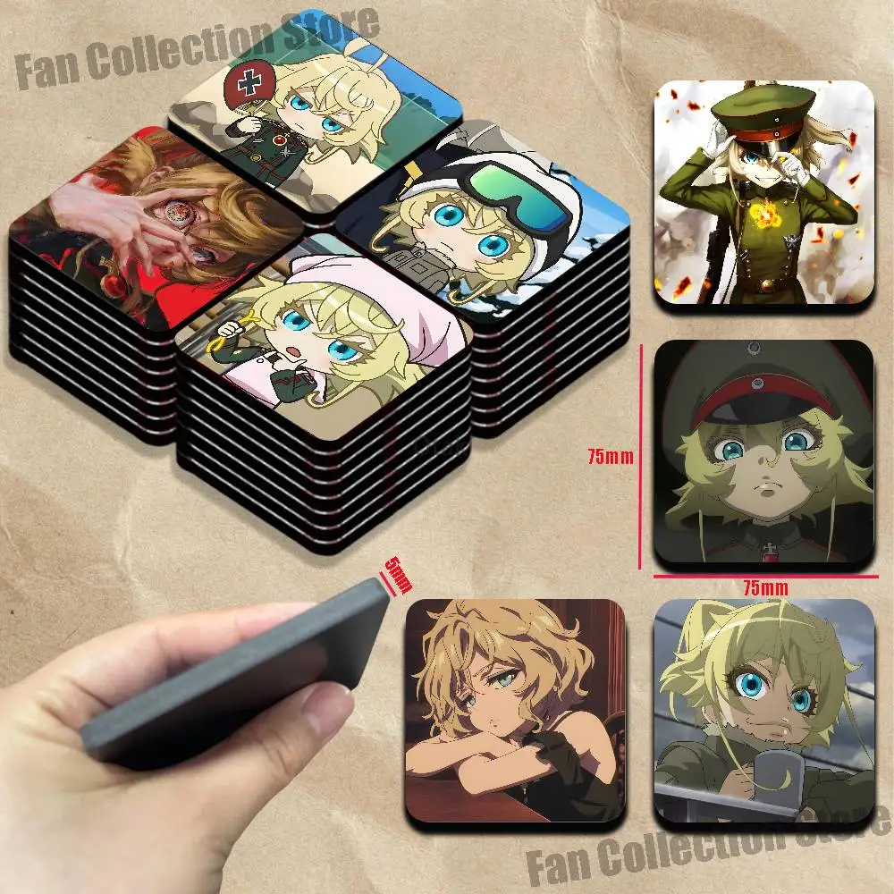 Y-Youjo Tanya Refrigerator Magnets Cute Cartoon Magnetic Personality Decorations Creative Gifts