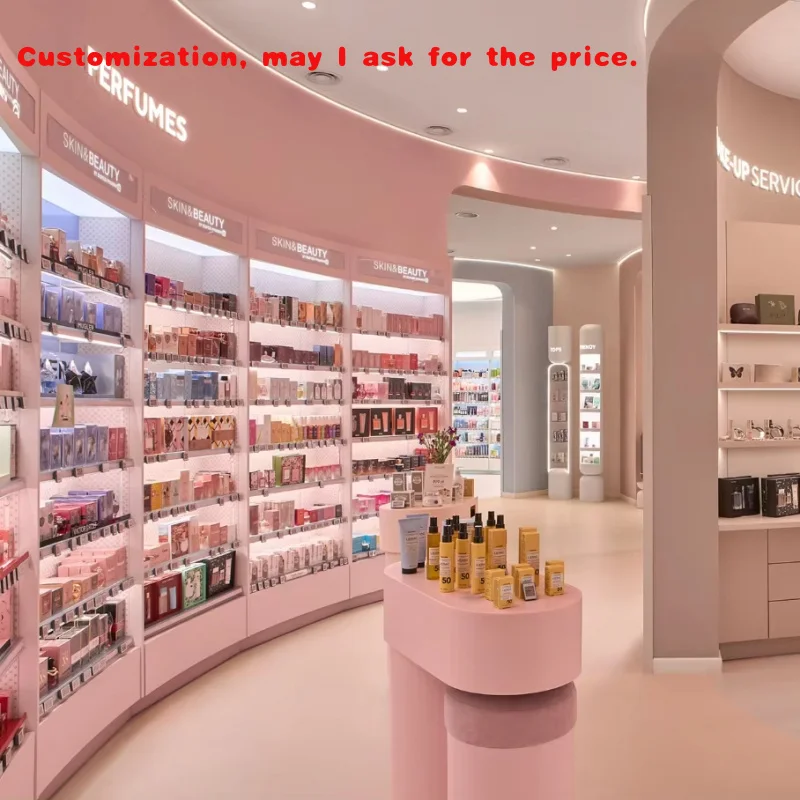 

на заказ. Модный настраиваемый деревянный косметический шкаф-витрина со светодиодной подсветкой, парфюмерия и уход за кожей, мебель для розничного магазина