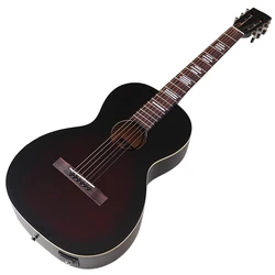 Western guitar 38 inch acoustic guitar 6 string folk guitar full size matte finish red color