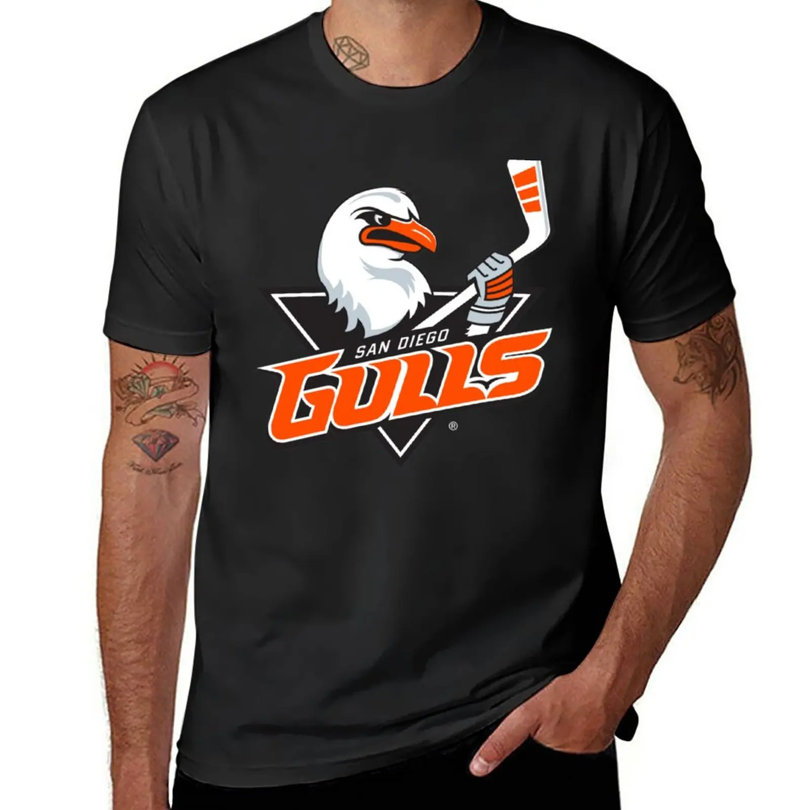 New Gulls San Diego T-Shirt kawaii clothes funny t shirt graphic t shirts t shirt for men