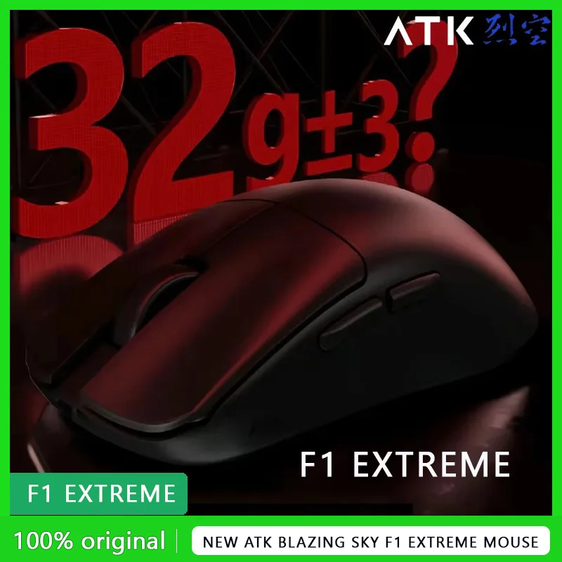 

New ATK Blazing Sky F1 Extreme Mouse Liekong F1 Double 8K PAW3950 FPS Wireless Gaming Mouse Lightweight Low Delay Pc Gamer Gifts