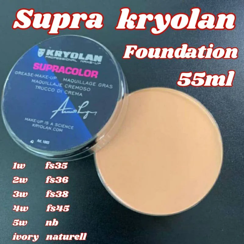 

【READY STOCK】SUPRA KRYOLAN FOUNDATION 55ML CONCEALER CREAM