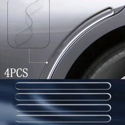 4Pcs Car Door Anti-collision Strip Auto Exterior Accessories Car Body Wheel Arche Edge Bumper Protector Stickers Decorative