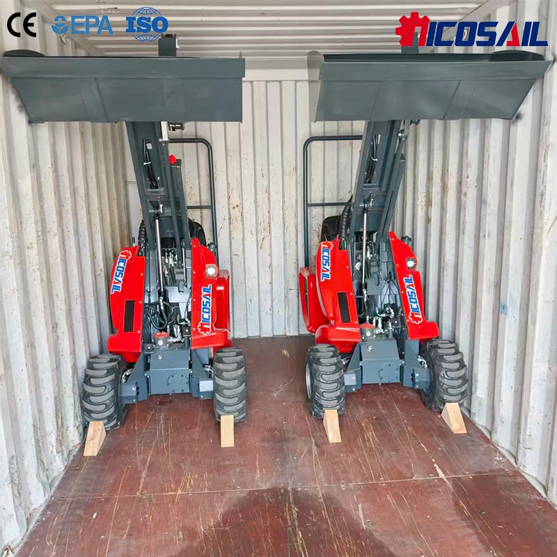 

Custom Upgraded Tri Wheel Loader 0-12km/h Travel Speed 360° Steering Angle 3-Wheel Loader