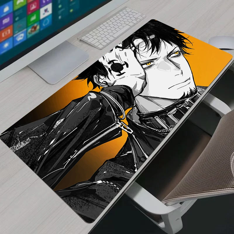 Gaming Mouse Pad Gamer Home Computer HD Mousepad Keyboard Pad Carpet Non-Slip Office One Piece Trafalgar D Water Law Mouse Mats view 5