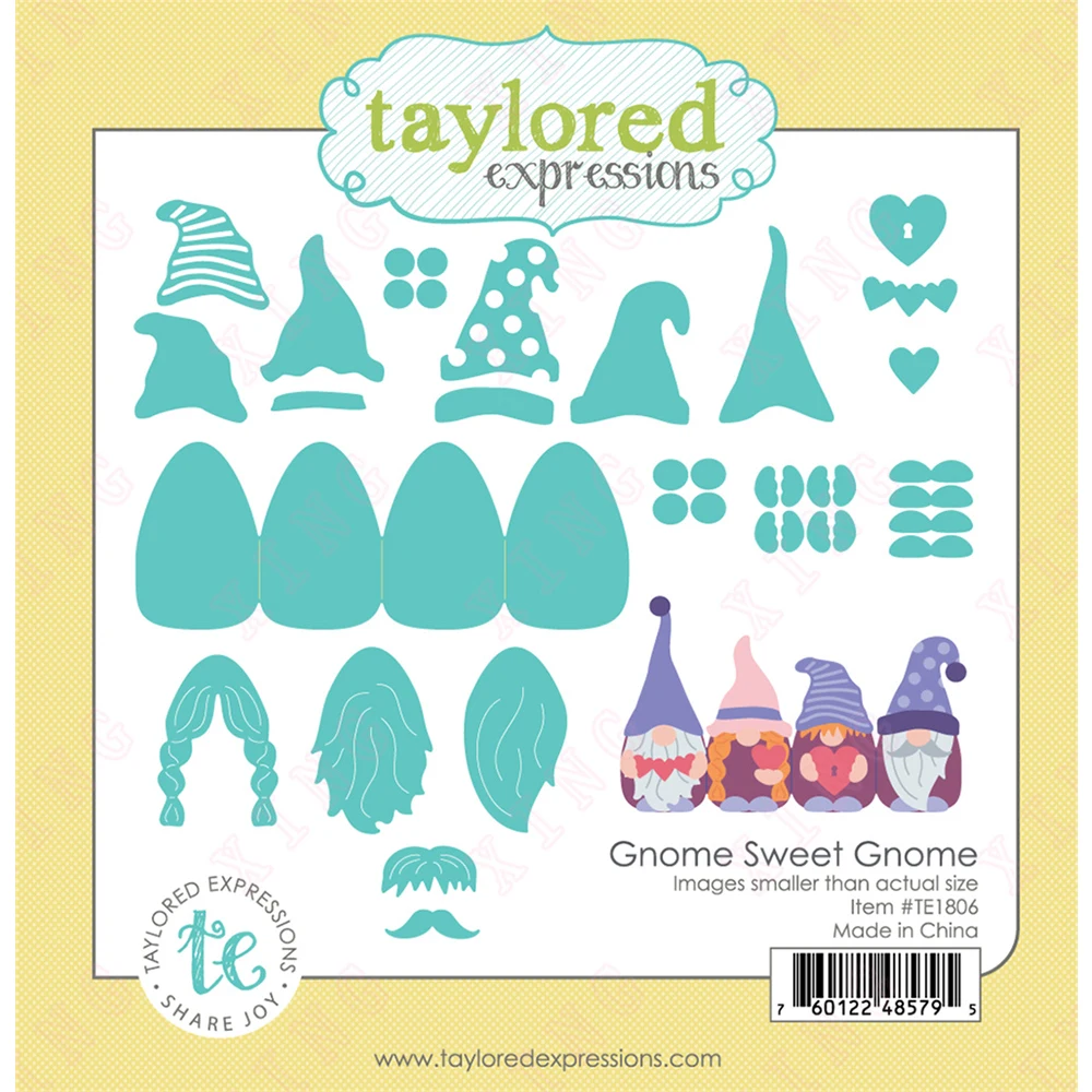 

New Gnome Sweet Gnome Dies Scrapbook Diary Decoration Embossing Metal Cutting Dies Diy Greeting Card Handmade Craft Album Molds