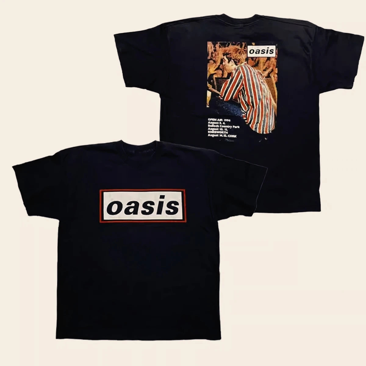 Oasis Oasis Band New Rock camiseta Retro Punk manga corta hombres mujeres algodón verano manga corta Camisetas Casual ropa de calle Tops