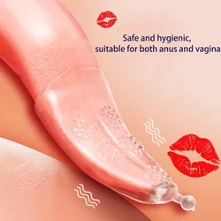 Silicone Ultra-thin Oral Sex Tongue Cover G-spot Orgasmic Stimulation Vaginal Massage Couple Flirting Licking Tool Adult Sex Toy