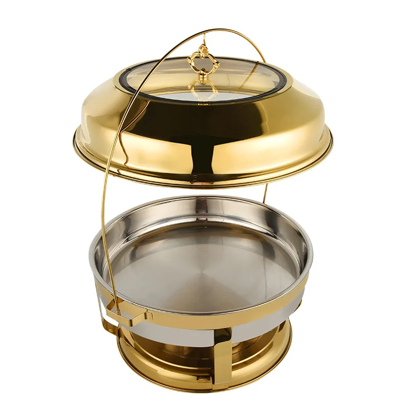 

New 20L round hook type hanging stove dining stove hotel gold-plated cloth Fei