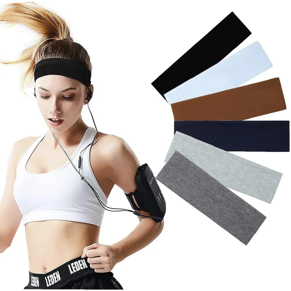 7PCS Candy-Colored Elastic Sports Headbands 3