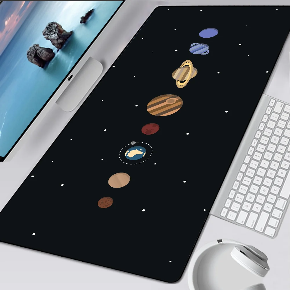 Universe Space Solar System Planet Large Gaming Mouse Pad Computer Mousepad PC Gamer Mouse Mat XXL Laptop Keyboard Mat Desk Pad