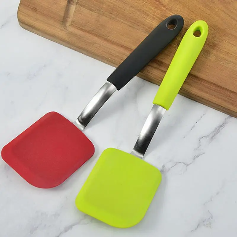 

Kitchen Spatulas Heat Resistant Small Spatulas For Kitchen Use Silicone Turner Silicone Spatula Turners Non-Stick For Cooking