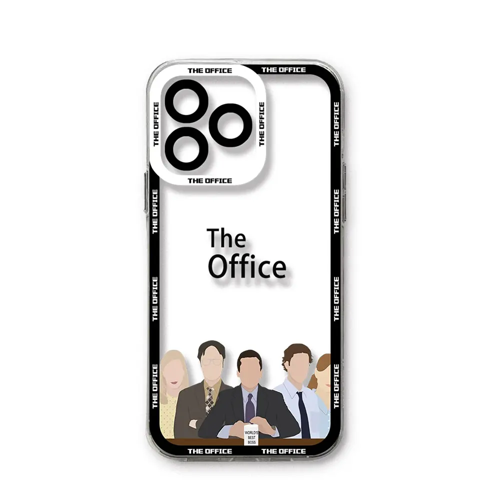 The office Tv Show Hot Phone Case per iPhone 15 14 13 12 11 Mini Pro Max X XR XSMax 6S 6 7 8 Plus SE20 Cover trasparente