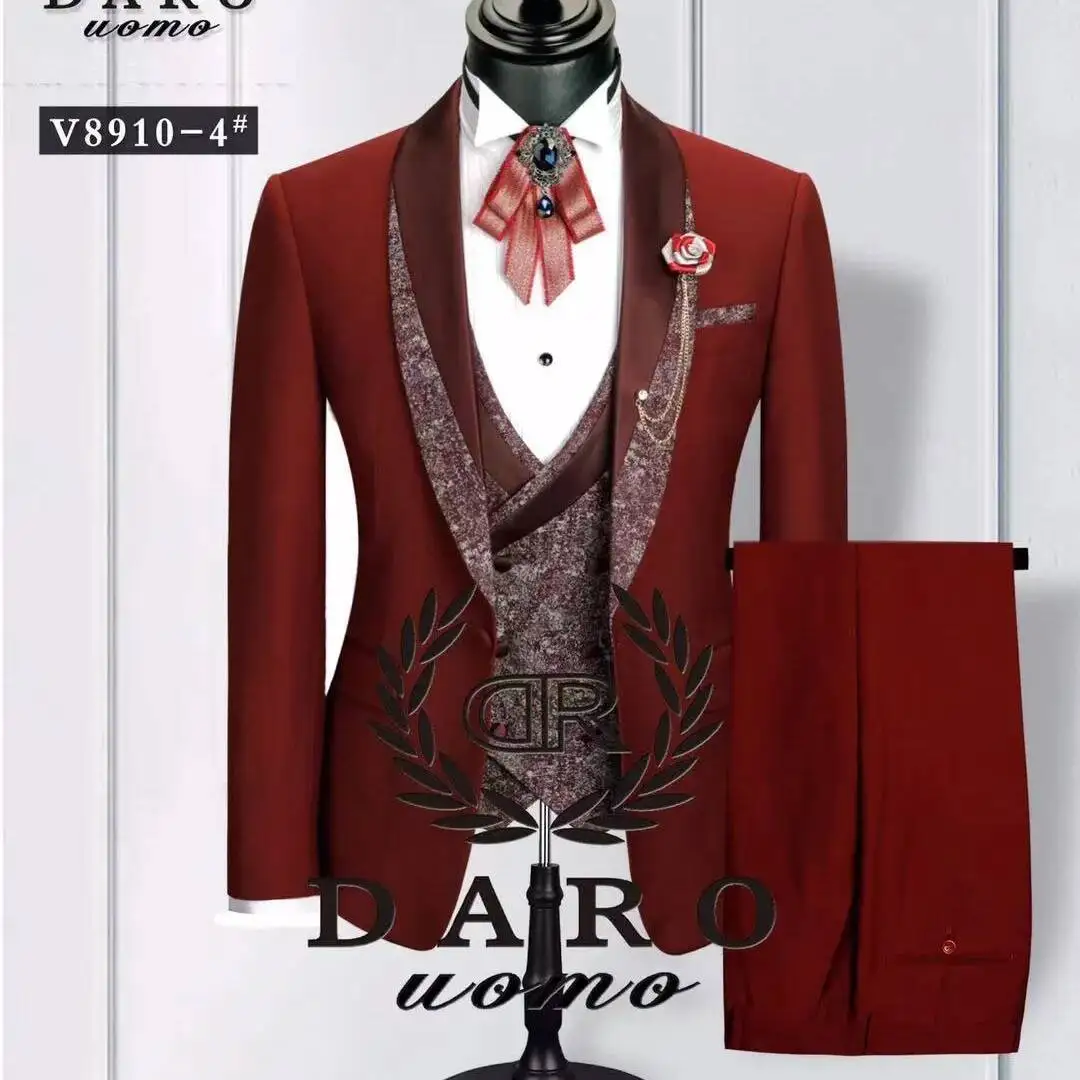 Plus Men's Suit Dress 24 Three Piece Set SUIT Banquet Party Suit Set
