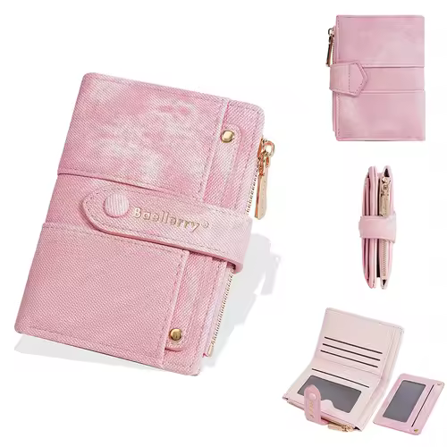 Baellerry New Fashion Women Short Wallets Zipper Coin Bags Top Quality Female Purse Coin Pocket Women's Detachable Card Clip - Image 7