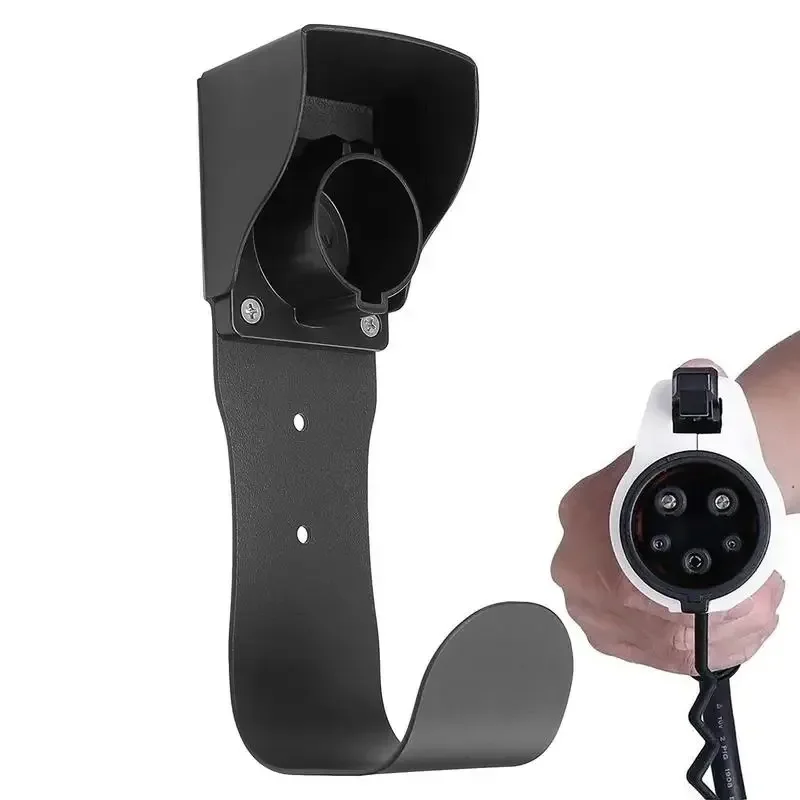 

Electric Vehicle Charger Bracket Plug Support Rack Electric Vehicle Charger Wall-mounted Leather Case Holder Accessories Tool