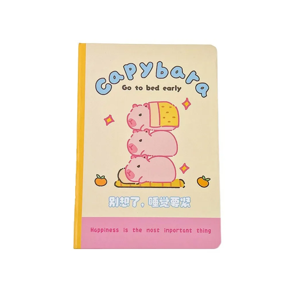 

Креативный блокнот с капибарой, портативный блокнот формата А5, милый блокнот с капибарой, утолщенные внутренние страницы с принтом капибары, блокноты с героями мультфильмов