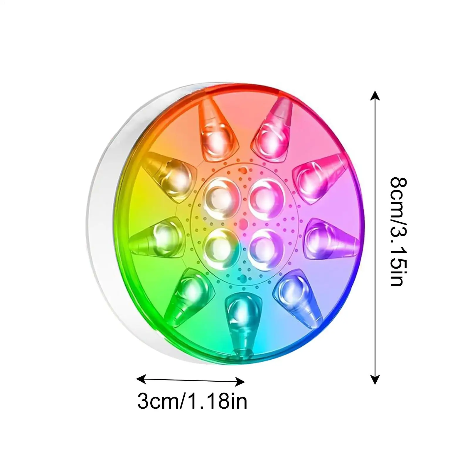 Pool Lights Lights For Pool With Remote Control 2 Piece Rechargeable Bulb Lamp Spotlight 16 Colors Waterproof For Porch Poolside