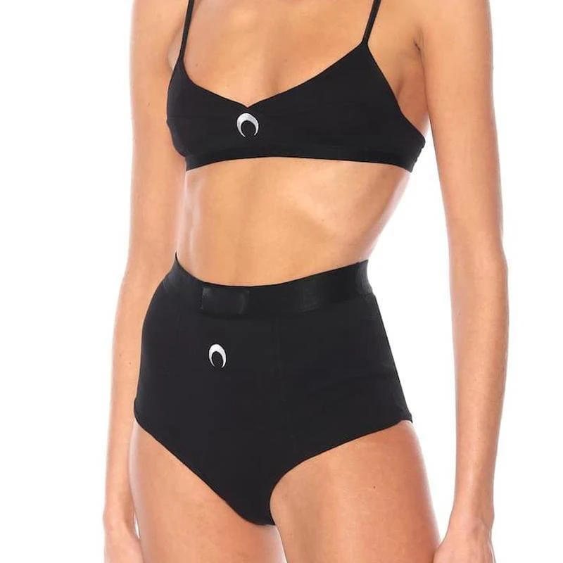 Ensemble de Lingerie lune pour femmes, gilet et short brodés sans manches, Streetwear américain, Sexy, doux, sport d'été, ensemble décontracté