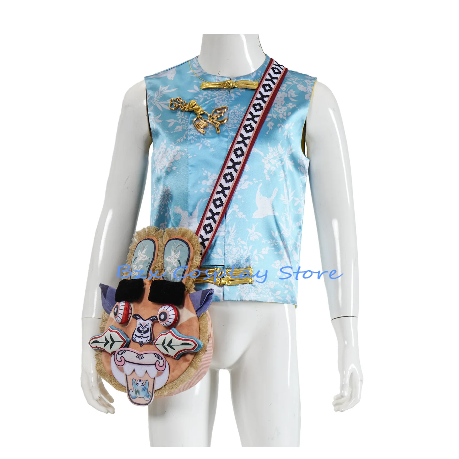 Hat Style Musk Son X Vest Tiger Head Bag Same Style Chinese The Journey X Cosplay Outfit Cute Trend Play X Clothing