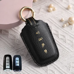 3 4 Bottons / Leather Car Key Case Fob Cover for Ssangyong Actyon Kyron Rodius Tivolan Korando C Rexton W for Ssang Yong