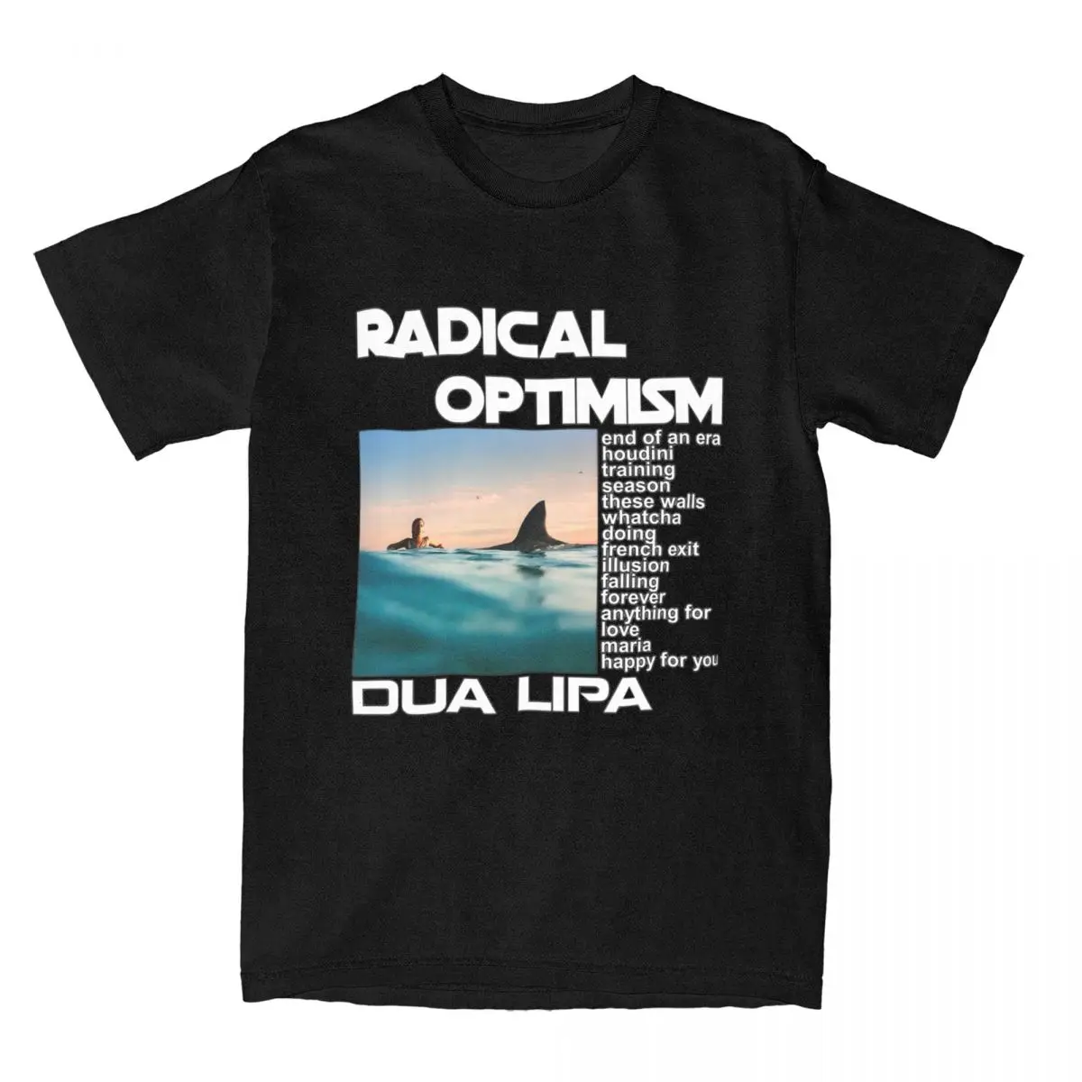 Dua-lipa Radical Optimism 2024 Merchandise T-Shirt Men Women Novelty Cotton Printed Tee