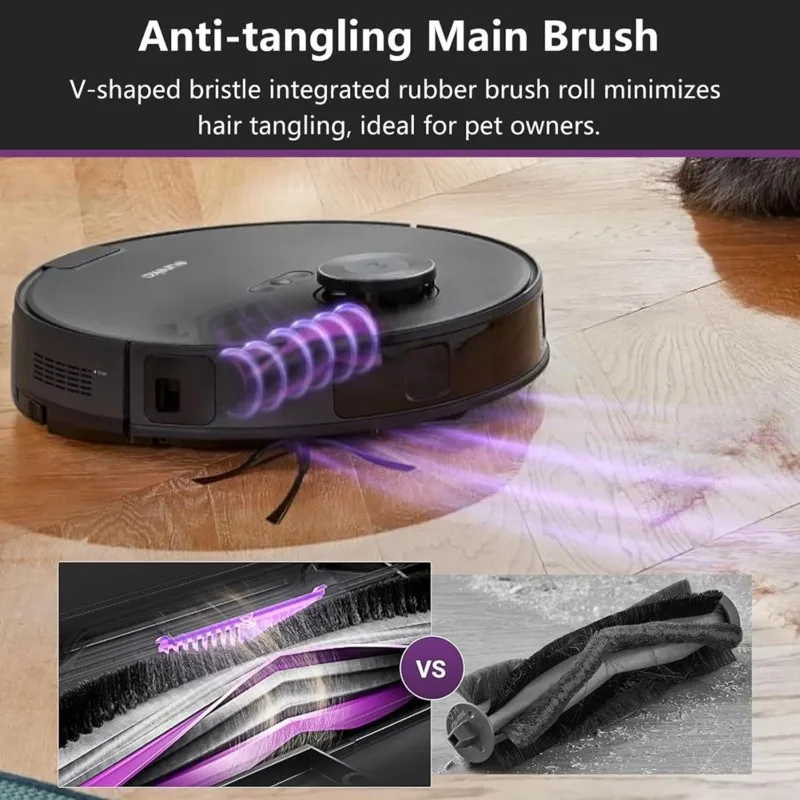 (SAFSale) 14 pièces de rechange pour aspirateur robot E20 Plus, accessoires : brosse rotative, filtre, serpillières, brosse latérale