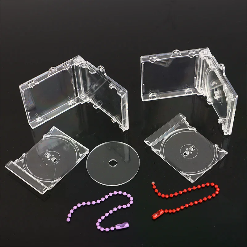 /HTF/Album Mini CD Case Keychain CD Player Keyring Peripheral Commemorative Album Key Holder For DIY Backpack Pendant Blank view 3