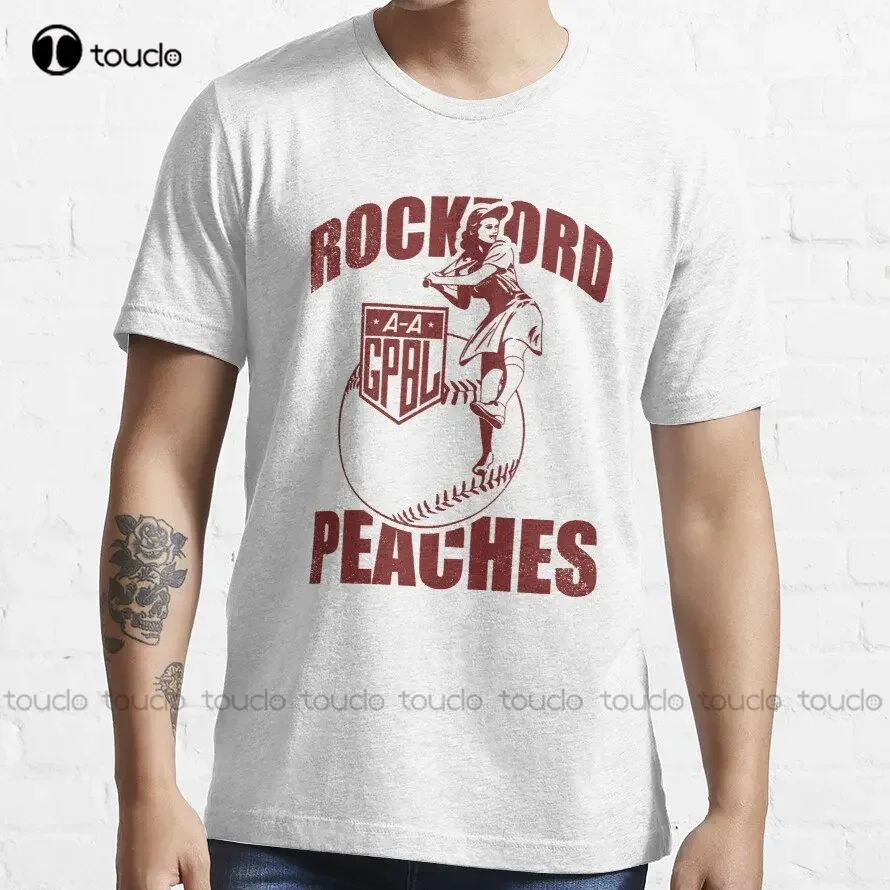 Peach Baseball Rockford A League Of Their Own T-Shirt Boys' Tops, Tees & Shirts O-Neck Streetwear Oversized New Popular Xs-5Xl