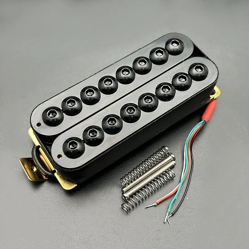 8-String Electric Guitar Humbucker Pickup Pole Piece Adjustable Coil Splitting four Conduct with Shield Cable Guitar Parts