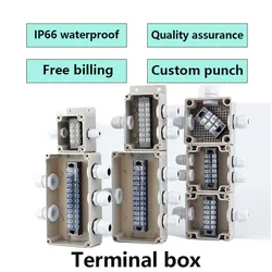 Outdoor Plastic Distribution Enclosure Case Durable Terminal Junction Box IP66 Waterproof Electric Box Cable Branch Box