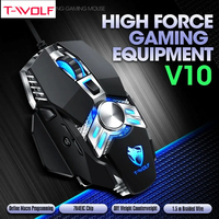 T-WOLF Gaming Mouse Wired USB Esports Mechanical Laptop Macro Definition Esports Game Mouse Supports Macro Programming
