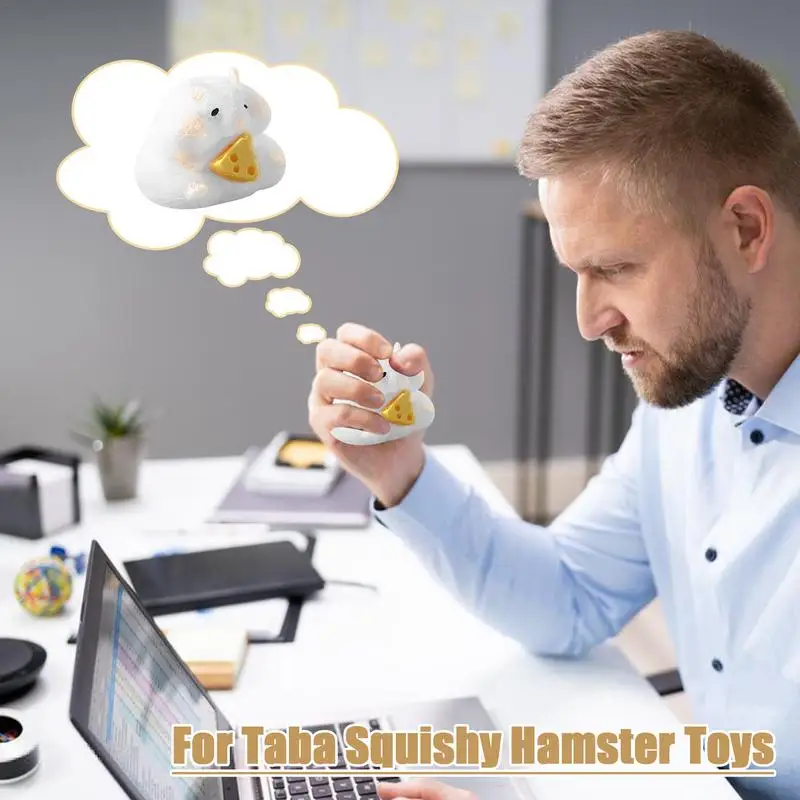 Hamster Sensory Toy Squishy Squeeze Toy With Cheese Cute Hamster Toy Hamster Pinch Toy Squishy Toy Sensory Toy For Kids And