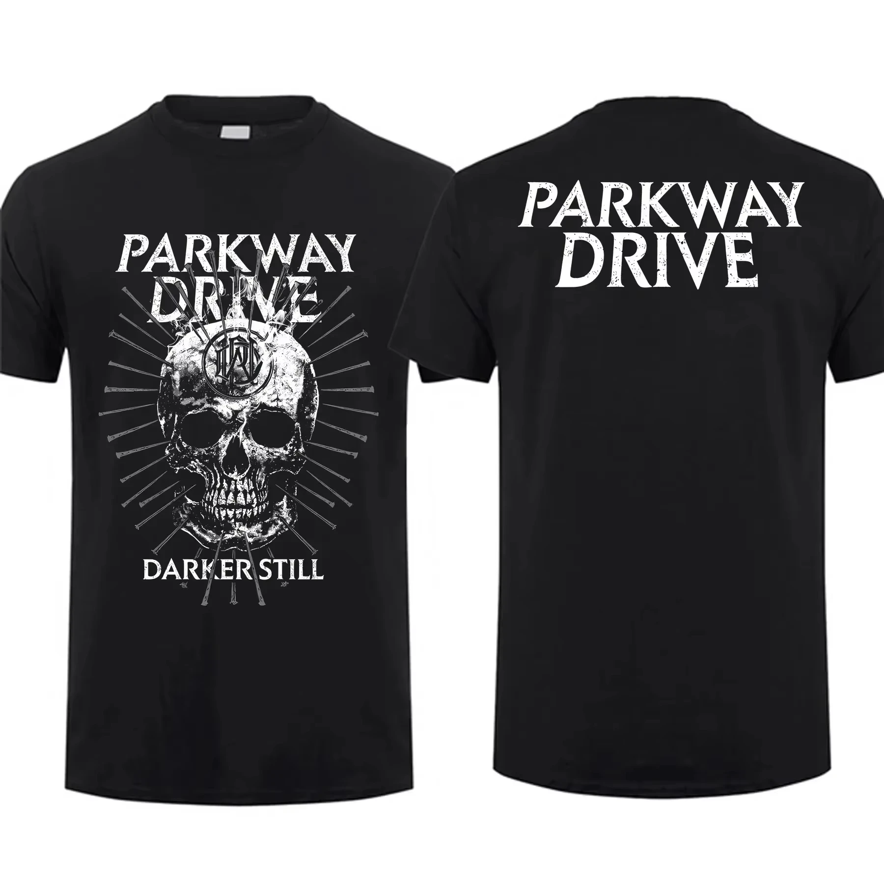 2025 Summer New Fashion Men's T Shirt Double-sided Vice Grip Black By Parkway Drive Oversized Graphic Youth Cloth Streetwear Tee