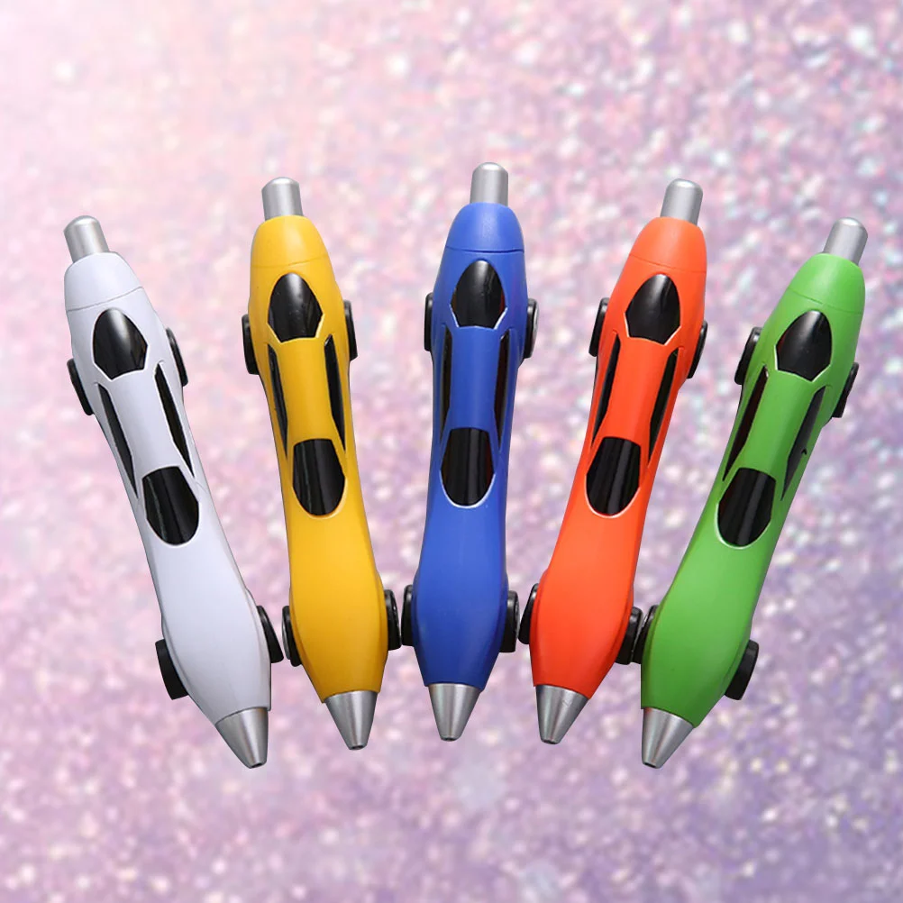 

5 Pcs Kawaii Cartoon Plastic Ballpoint Pen Car Ball Point Pens Boy Toy Gifts Writing Stationery Office School Supplies