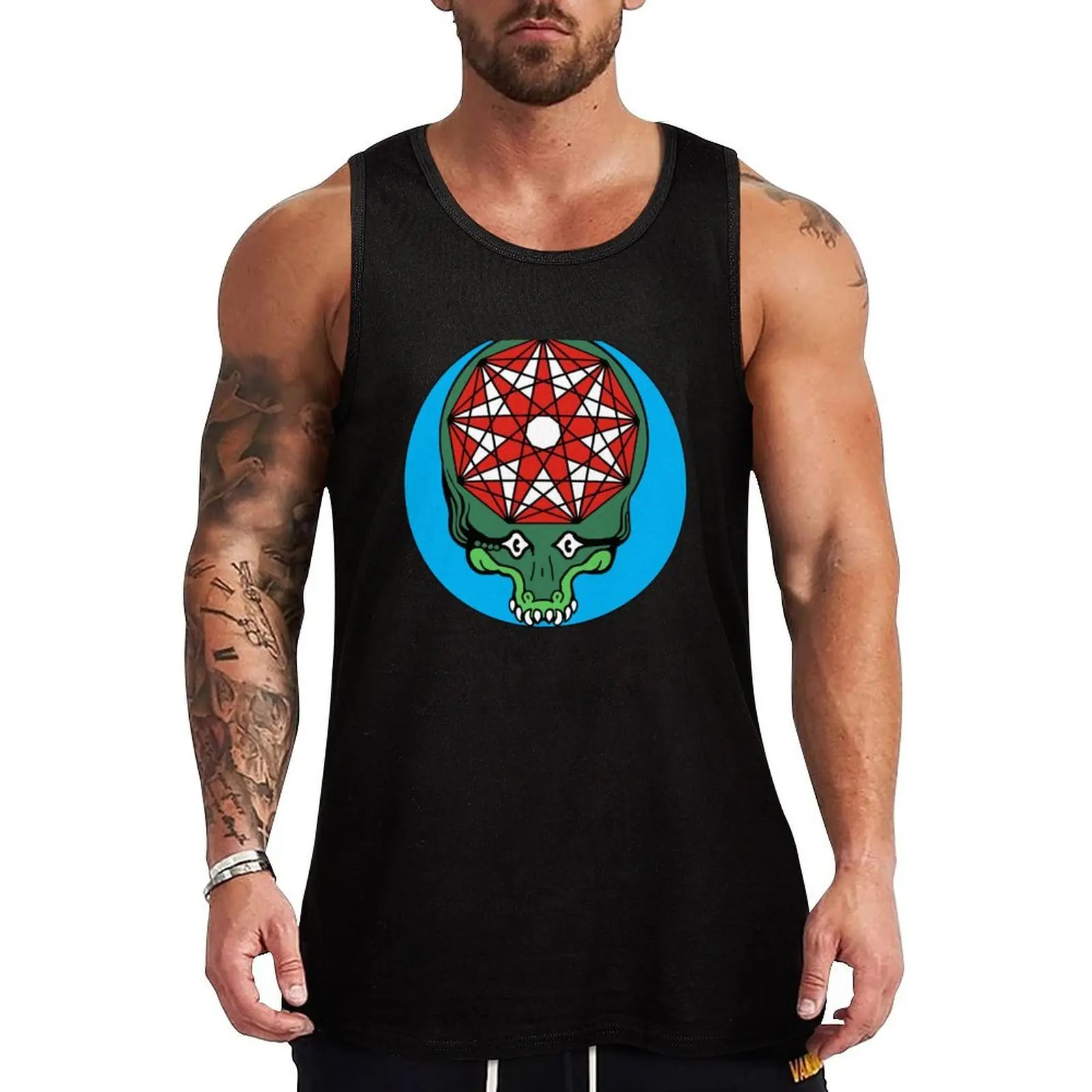 King Gizzard - GIZZHEAD STEALIE - Toutes les recettes sont destinées à une organisation caritative Tank Top Performance Stretch Tank Top Athletic Workout Wear