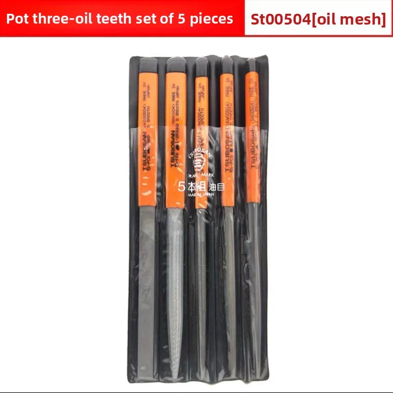 

Набор из 5 японских смешанных напильников Hozan для металла, деревообработки, небольшой набор инструментов с плоскими полукруглыми треугольными напильниками, средние тонкие зубцы