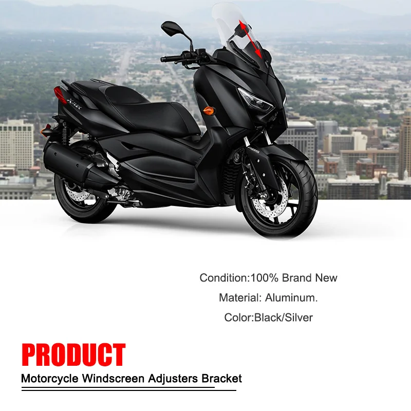 لياماها XMAX300 قوس الزجاج الأمامي X-MAX 300 XMAX 300 2015-2019 2016 2017 2018 دراجة نارية الزجاج الأمامي الضابط #5