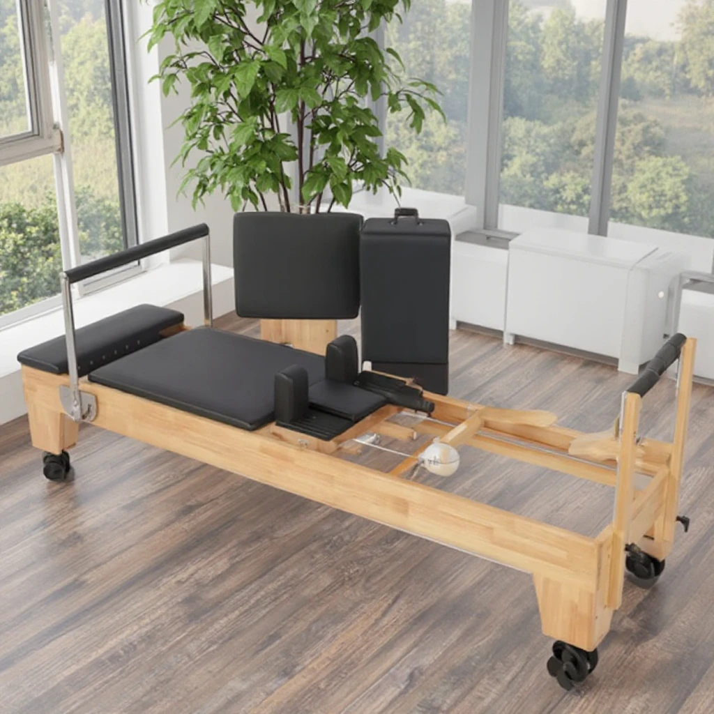 Home Commercial Portable Customized Pilates Machine Equipment Folding Pilates Reformer for Pilates Studio Use Durable Adjustable