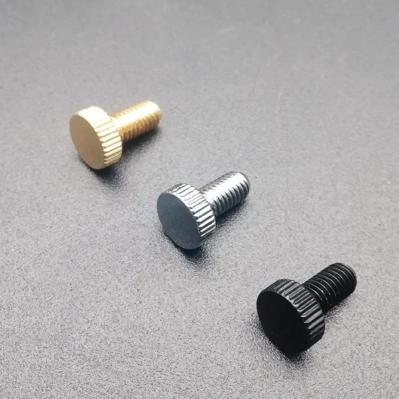 

100pcs Electric Double System Tremolo Bridge Fine Tuning Screws Thread For Electric Guitar diameter 5MM Black Gold Silver