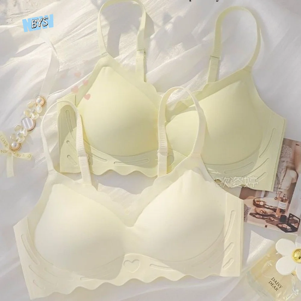 

Close-fitting Seamless Deep V Bra Lingerie Shockproof Wireless Bra Beautiful Back Adjustable Brassiere for Women Yoga