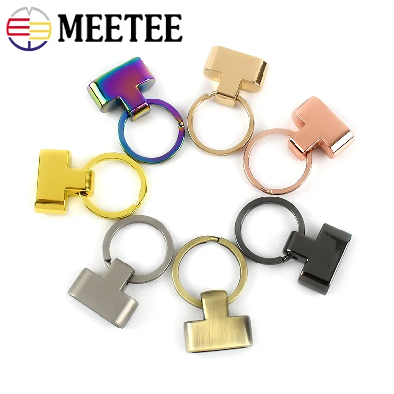 4/10Pcs 24mm Metal O Ring Buckle Key Stopper Cord Connector Clasp Hook Handbag Belt Leather Bag Starp Craft Hardware Accessories