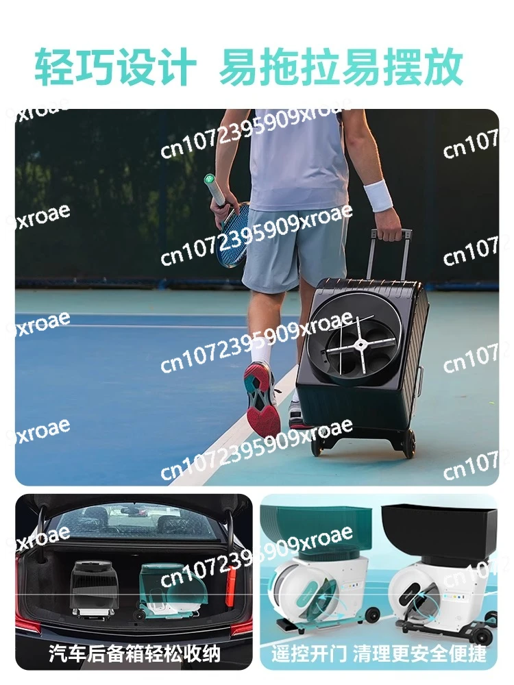 Tennis Automatic Serve Machine, Professional Intelligent Trainer, Serve Device, Portable Single-player Practice