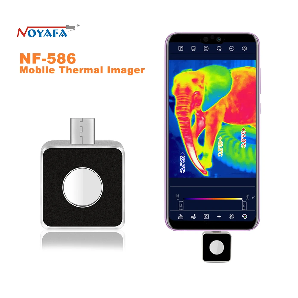 NOYAFA NF-586 Mobile Thermal Camera For Android Phone IP65 Industrial Inspection Heat Loss Detection Infrared Thermal Imager